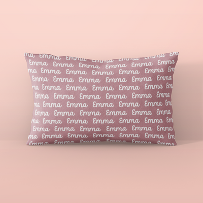 Sugar + Maple Custom Pillow | Centered Name + Repeating Name - Twinkle Twinkle Little One