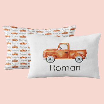 Sugar + Maple Custom Pillow | Centered Truck - Twinkle Twinkle Little One
