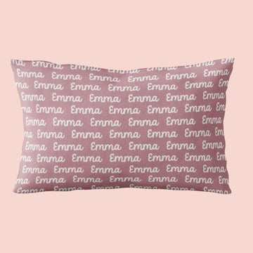 Sugar + Maple Custom Pillow | Repeating Name - Twinkle Twinkle Little One