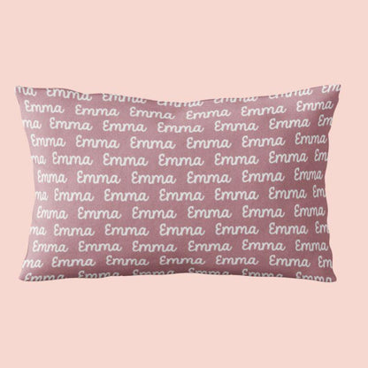 Sugar + Maple Custom Pillow | Repeating Name - Twinkle Twinkle Little One