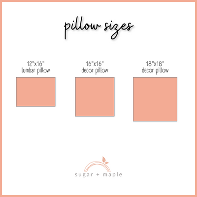 Sugar + Maple Custom Pillow | Centered Name + Repeating Name - Twinkle Twinkle Little One