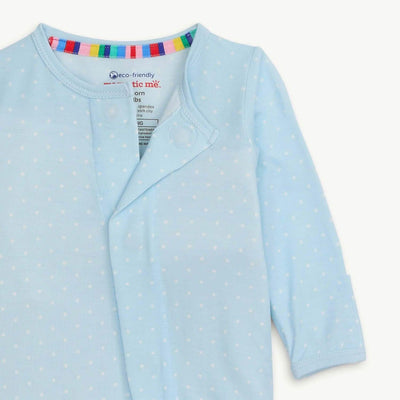 Pin Dot Blue Magnetic Footie - Twinkle Twinkle Little One