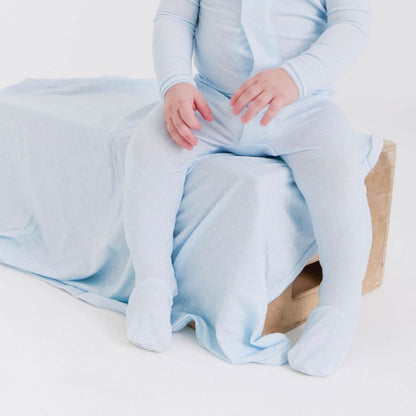 Pin Dot Blue Magnetic Footie - Twinkle Twinkle Little One