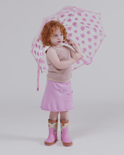 Pink Cloud Print Umbrella