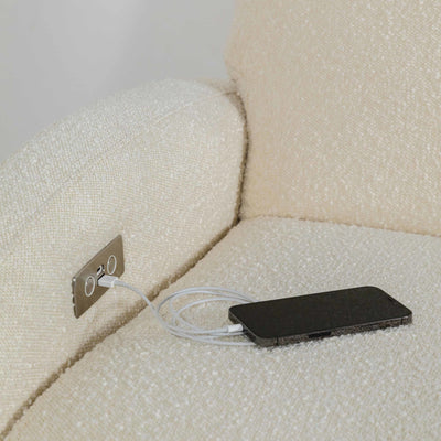 Babyletto Nami Electronic Recliner and Swivel Glider Recliner with USB port