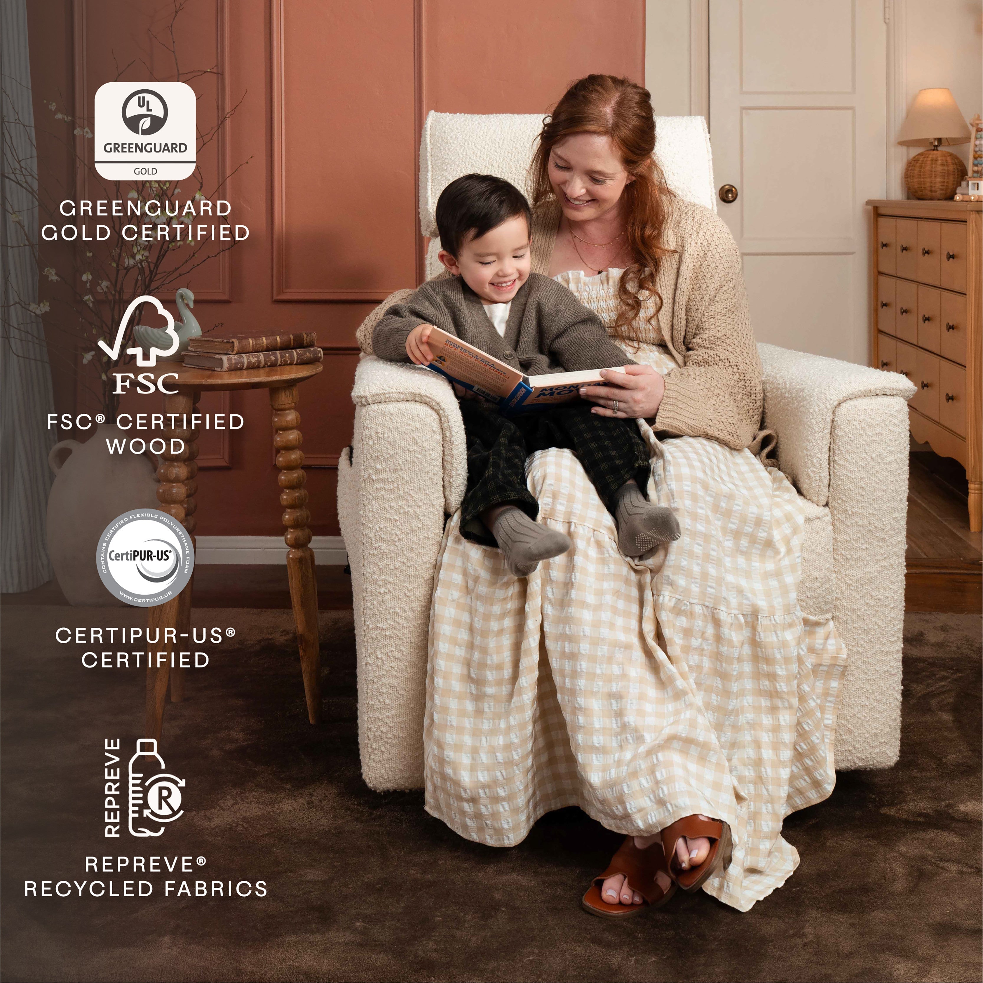 Namesake Willa Deluxe Power Recliner and Swivel Glider with Heat and Massage