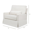Namesake Crawford Pillowback Chair and a Half Comfort Swivel Glider - Twinkle Twinkle Little One