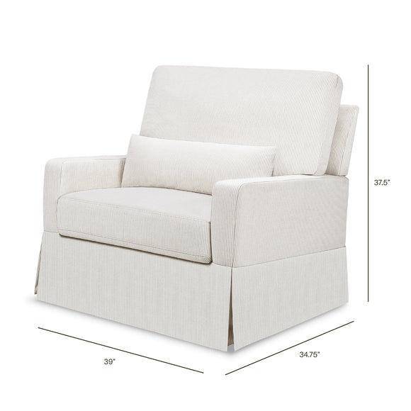 Namesake Crawford Pillowback Chair and a Half Comfort Swivel Glider - Twinkle Twinkle Little One