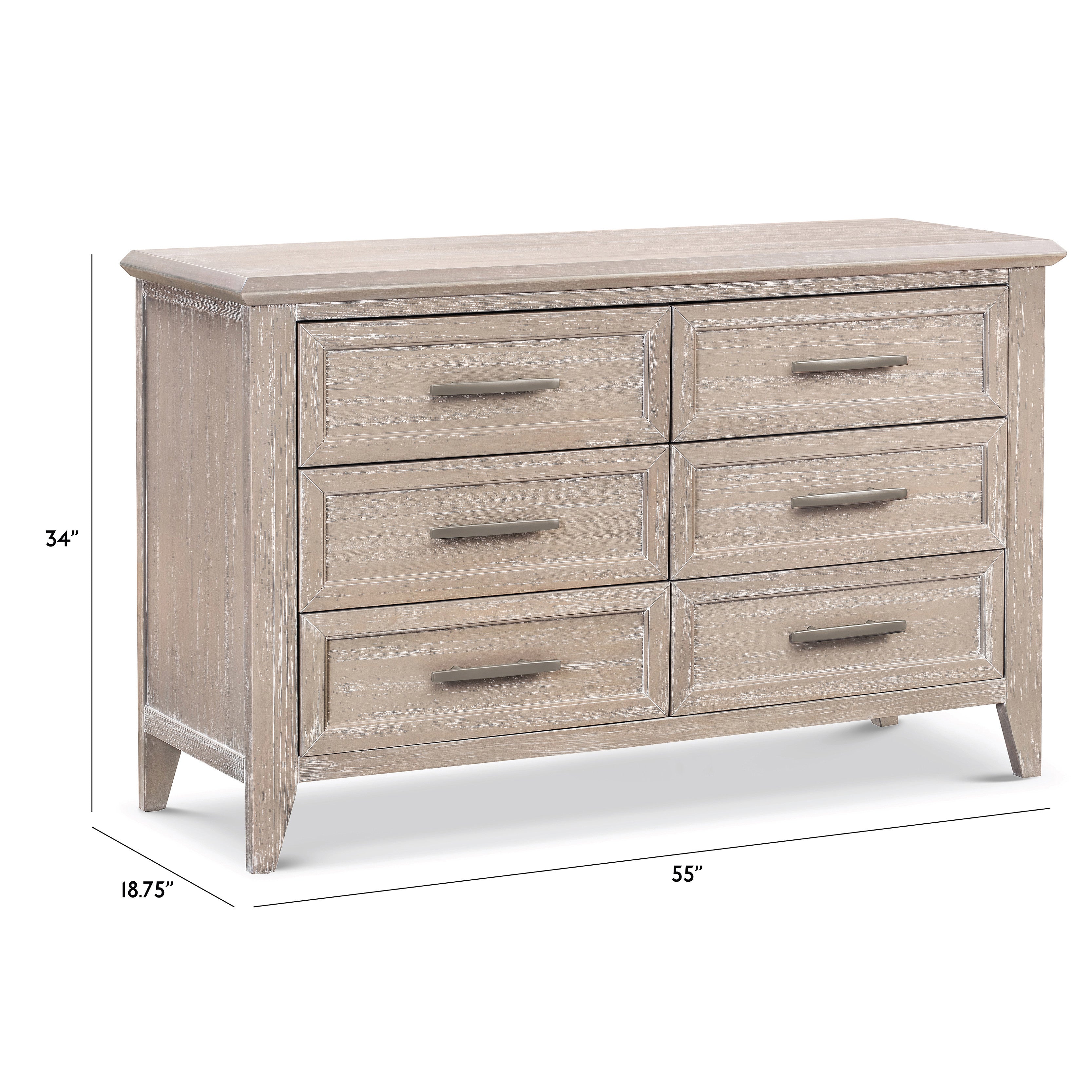 Monogram by Namesake Beckett 6-Drawer Double Dresser