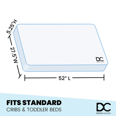 Spring Breeze Mattress - Breathable Baby Crib and Toddler Mattress with Cloud Core - Twinkle Twinkle Little One