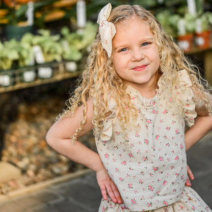 Lola Top & Tutu Skirt Set - Rose Bouquet - Rose - Twinkle Twinkle Little One