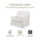 Namesake Crawford Pillowback Chair and a Half Comfort Swivel Glider - Twinkle Twinkle Little One