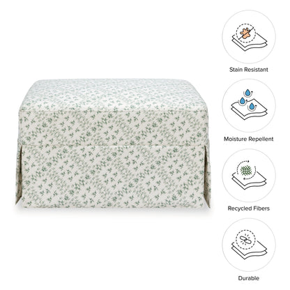 Sarah Flint x Namesake Crawford Gliding Ottoman in Eco-Performance Fabric | Water Repellent & Stain Resistant