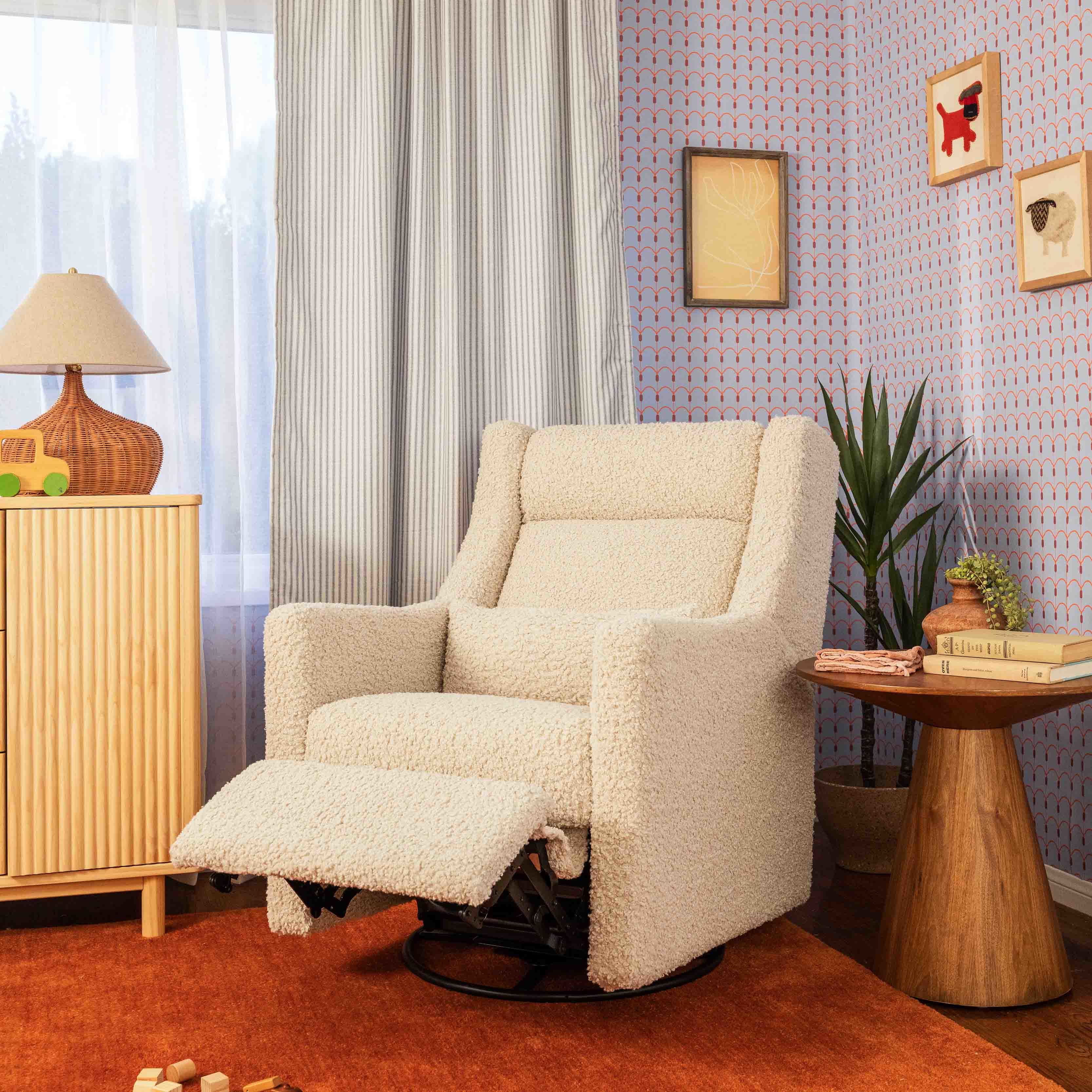 Babyletto Kiwi Plus Power Recliner and Swivel Glider with Power Adjustable Headrest and USB Port - Twinkle Twinkle Little One