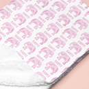 Sugar + Maple Sherpa-Lined Personalized Blanket | Elephants - Twinkle Twinkle Little One