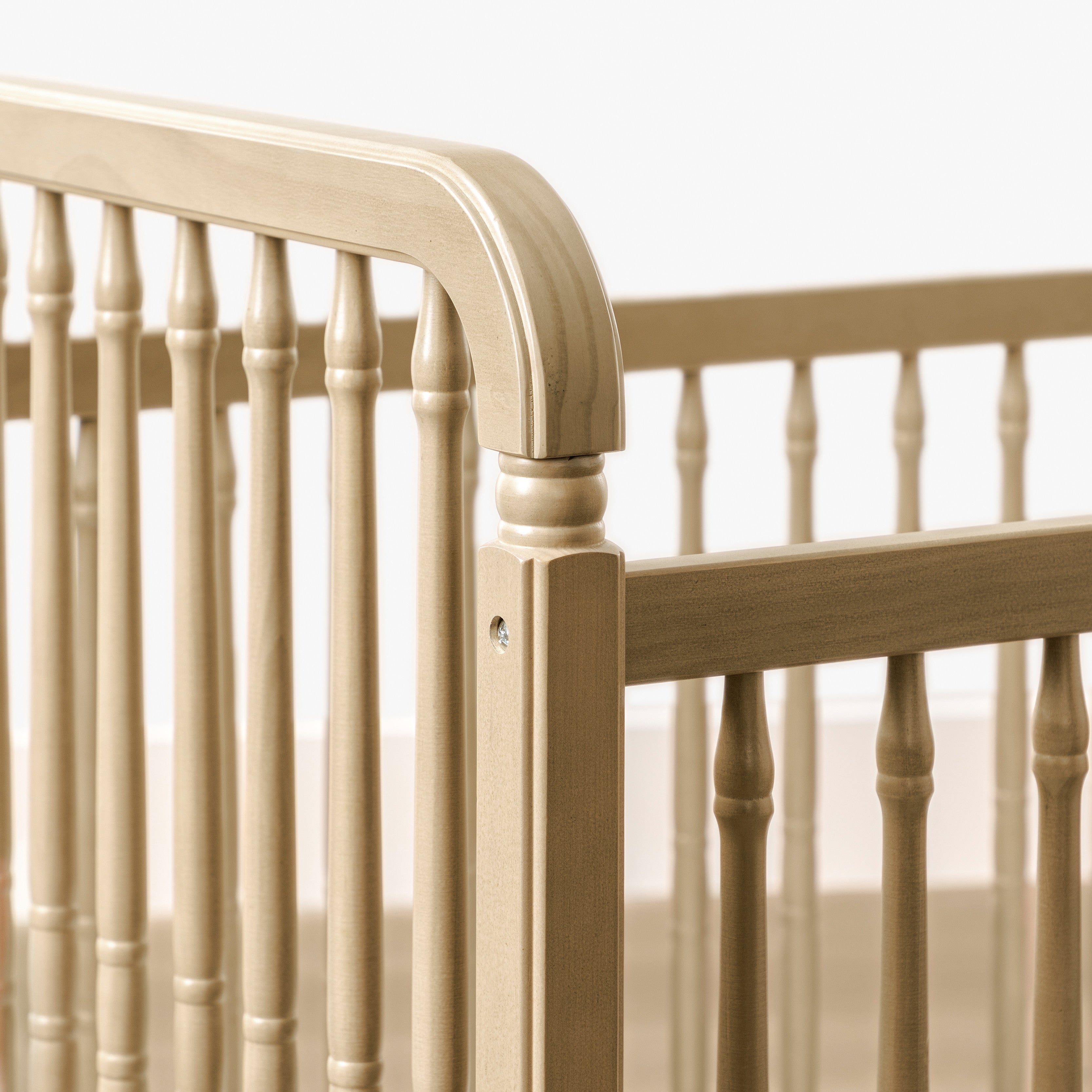 Namesake Liberty 3-in-1 Convertible Spindle Crib with Toddler Bed Conversion Kit