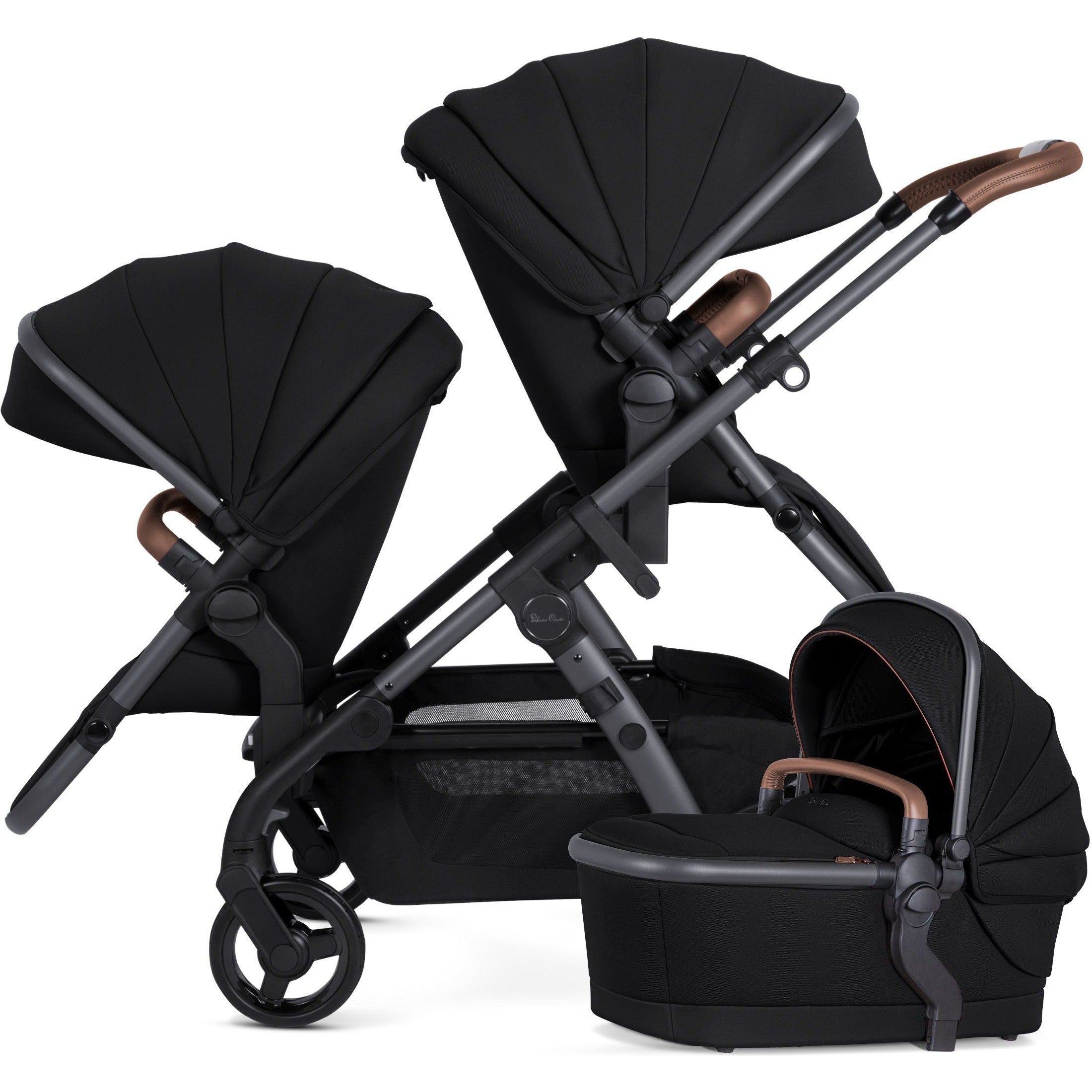 Silver Cross Wave 3 Single-to-Double Stroller - Twinkle Twinkle Little One