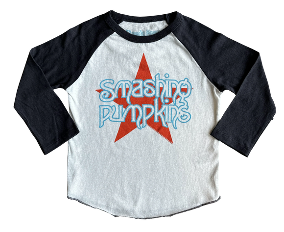 Smashing Pumpkins Star Recycled Raglan - Twinkle Twinkle Little One