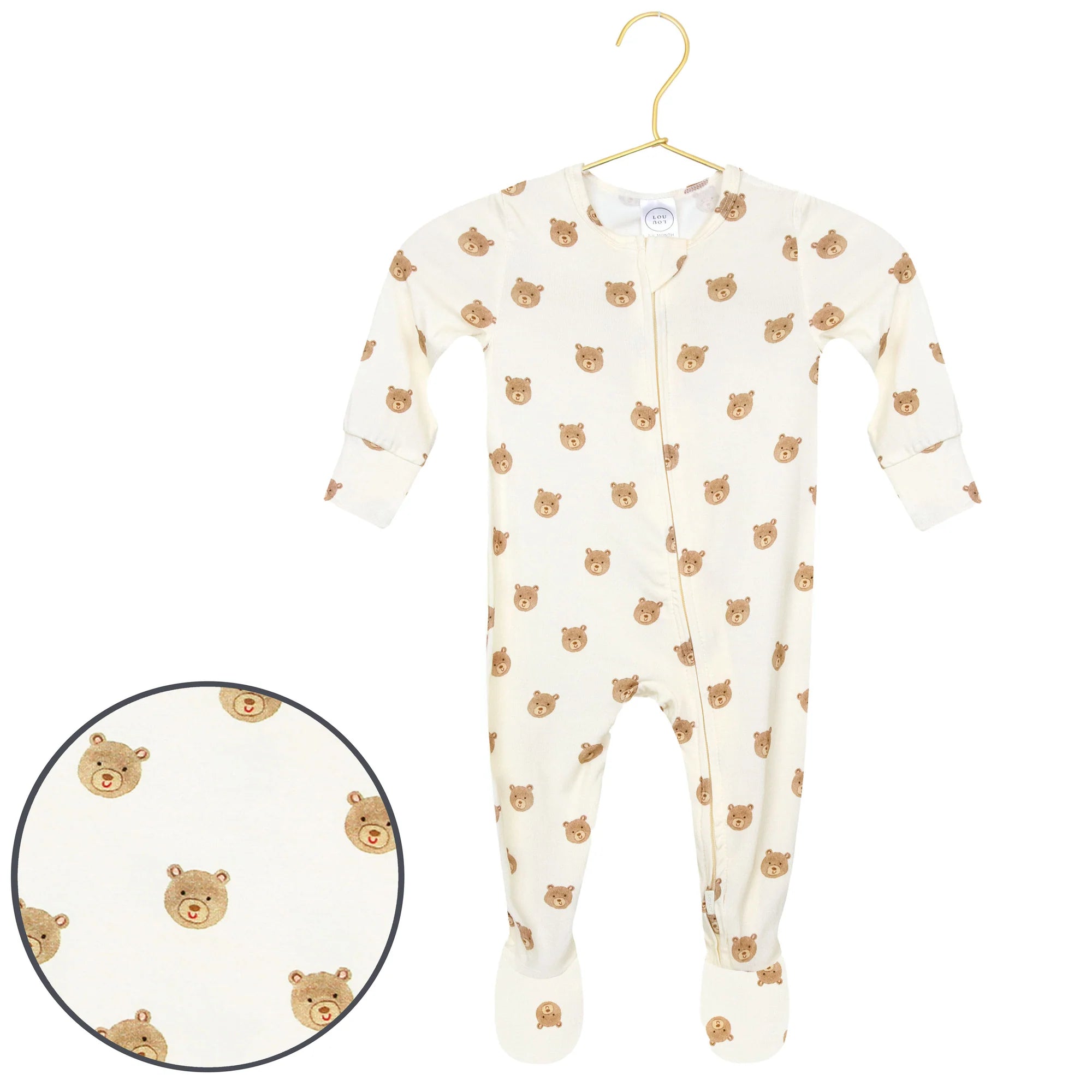 Lou Lou & Company Teddy Zipper Footie