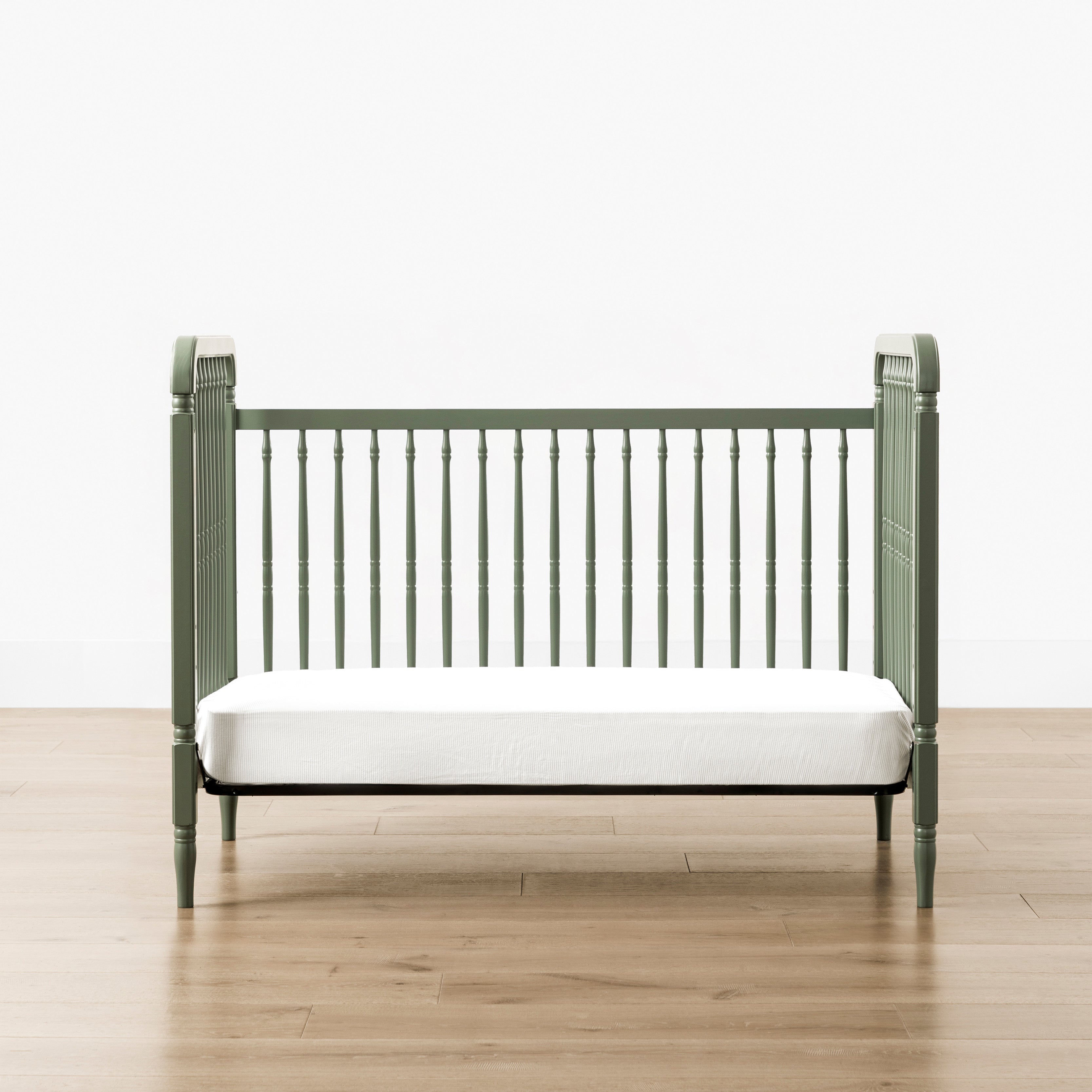 Namesake Liberty 3-in-1 Convertible Spindle Crib with Toddler Bed Conversion Kit