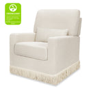 Namesake Crawford Pillowback Comfort Swivel Glider | Boucle with Tassel Fringe-17