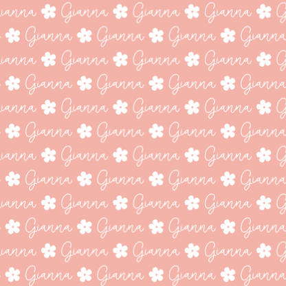 Sugar + Maple Personalized Towel | Repeating Name with Icon - Twinkle Twinkle Little One