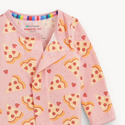 Pizza My Heart Pink Modal Magnetic Footie