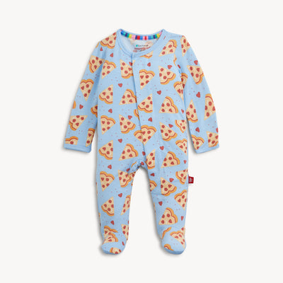Pizza My Heart Blue Modal Magnetic Footie