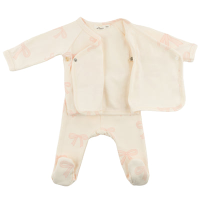 Big Bows Kimono Set - Milk