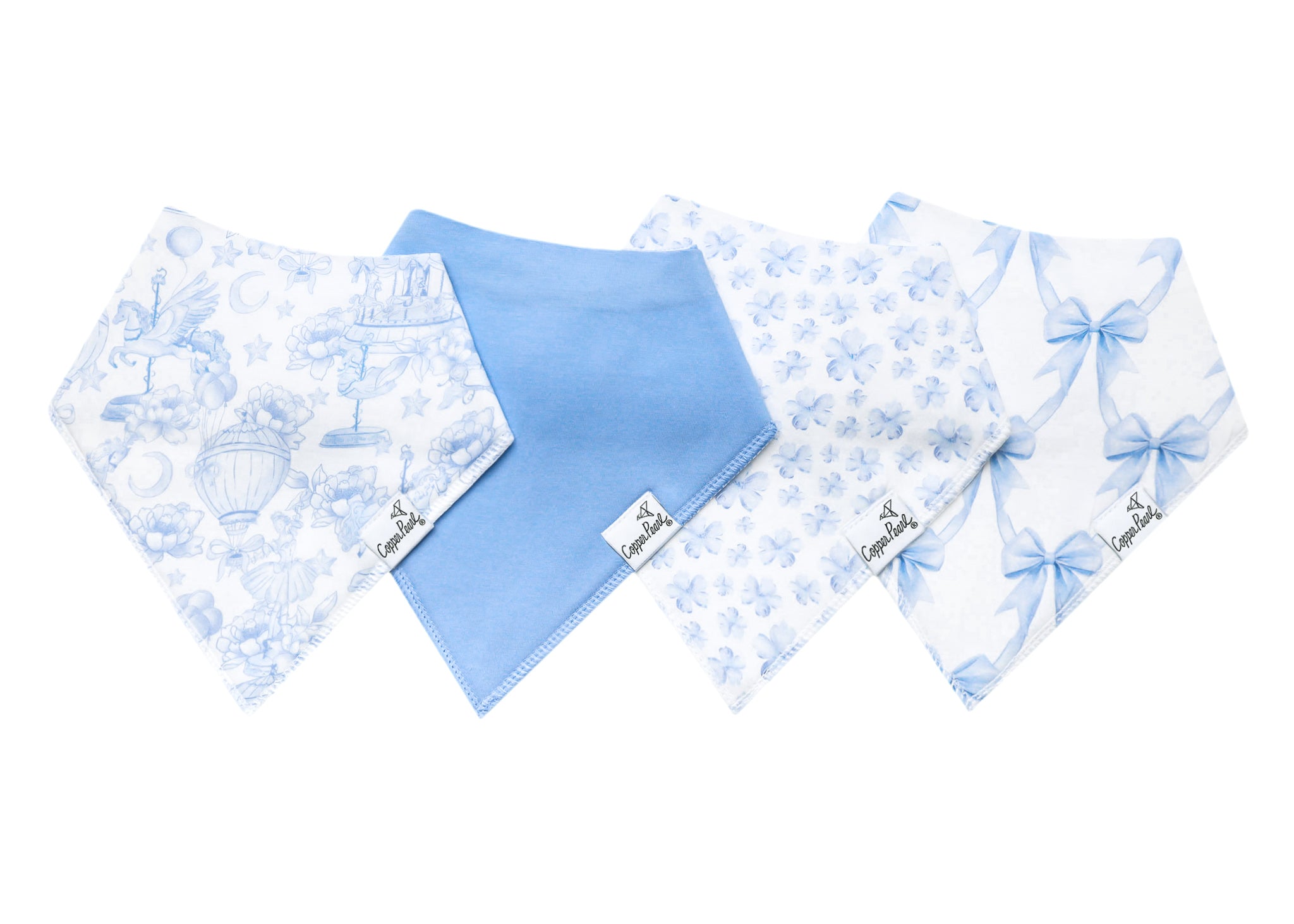 Vintage Carnival Bandana Bib Set (4-Pack)