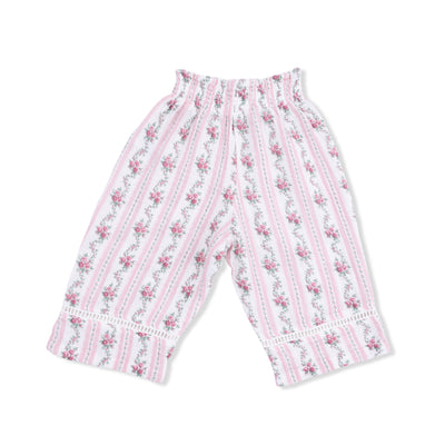 Peplum Tank And Smocked Waist Pants - Winding Roses Stripe