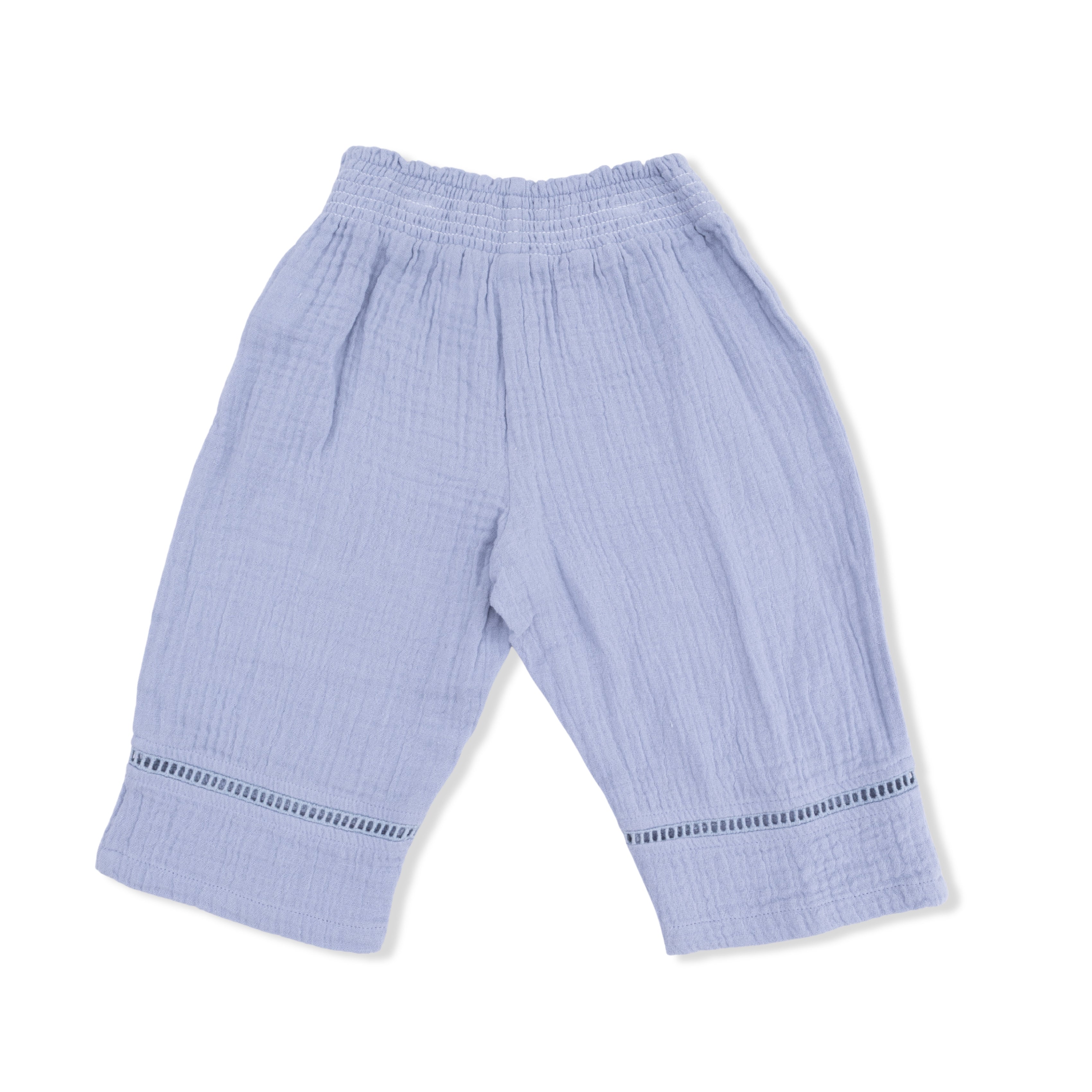 Peplum Tank With Smocked Waist Pant - Belle Rosette Dot