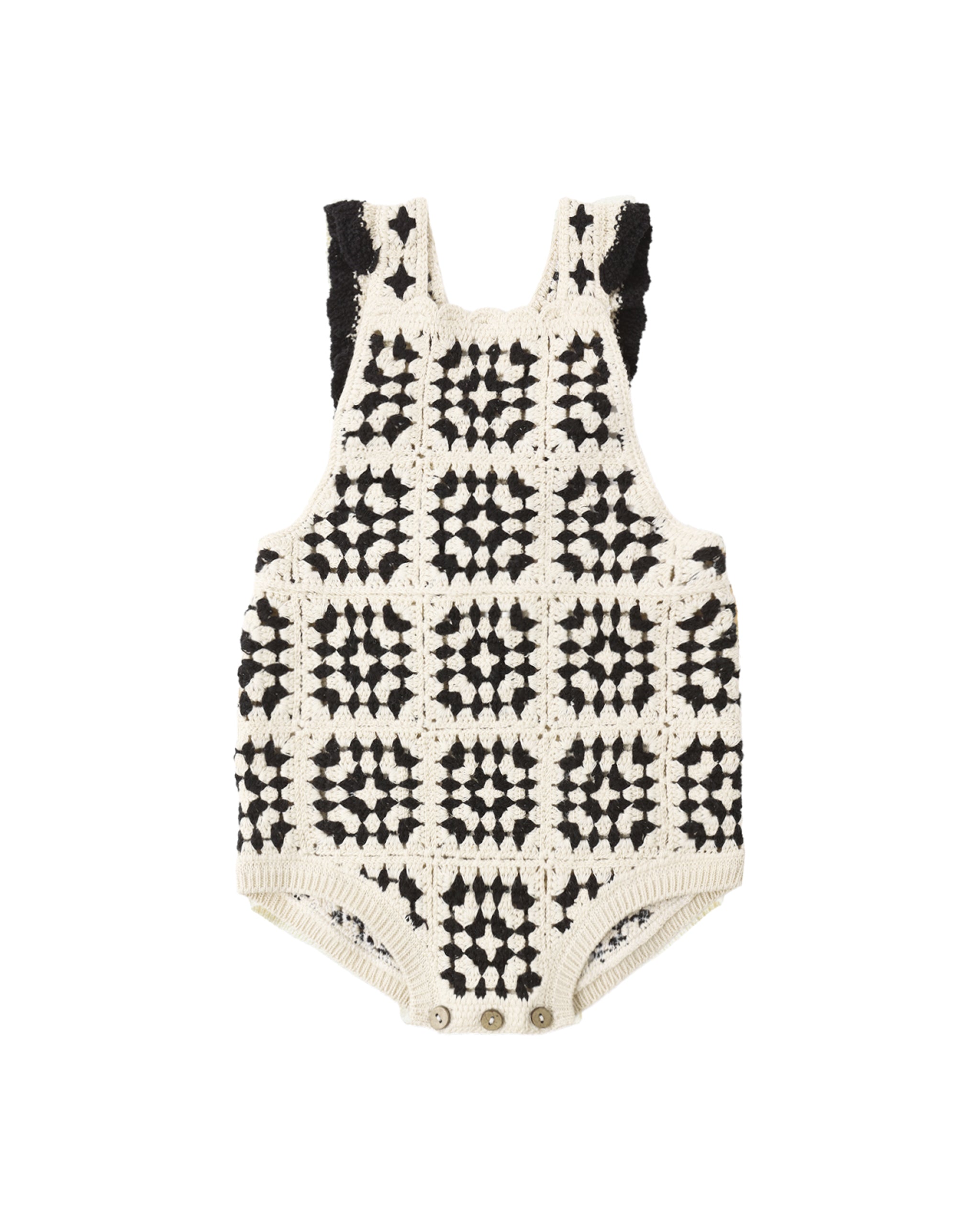 Rylee + Cru Crochet Romper || Abstract
