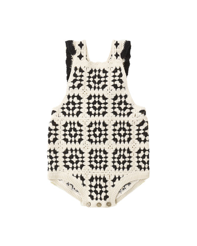 Rylee + Cru Crochet Romper || Abstract