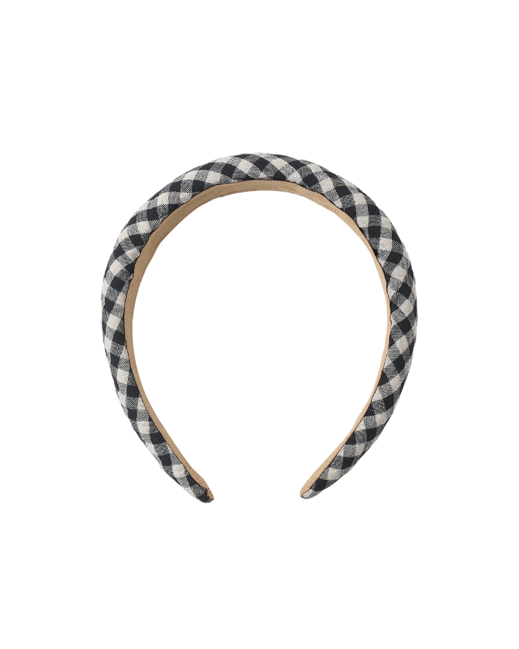 Rylee + Cru Padded Headband || Black Check