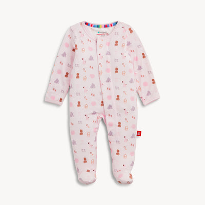 Magnetic Me Nursery Nostalgia Pink Modal Footie