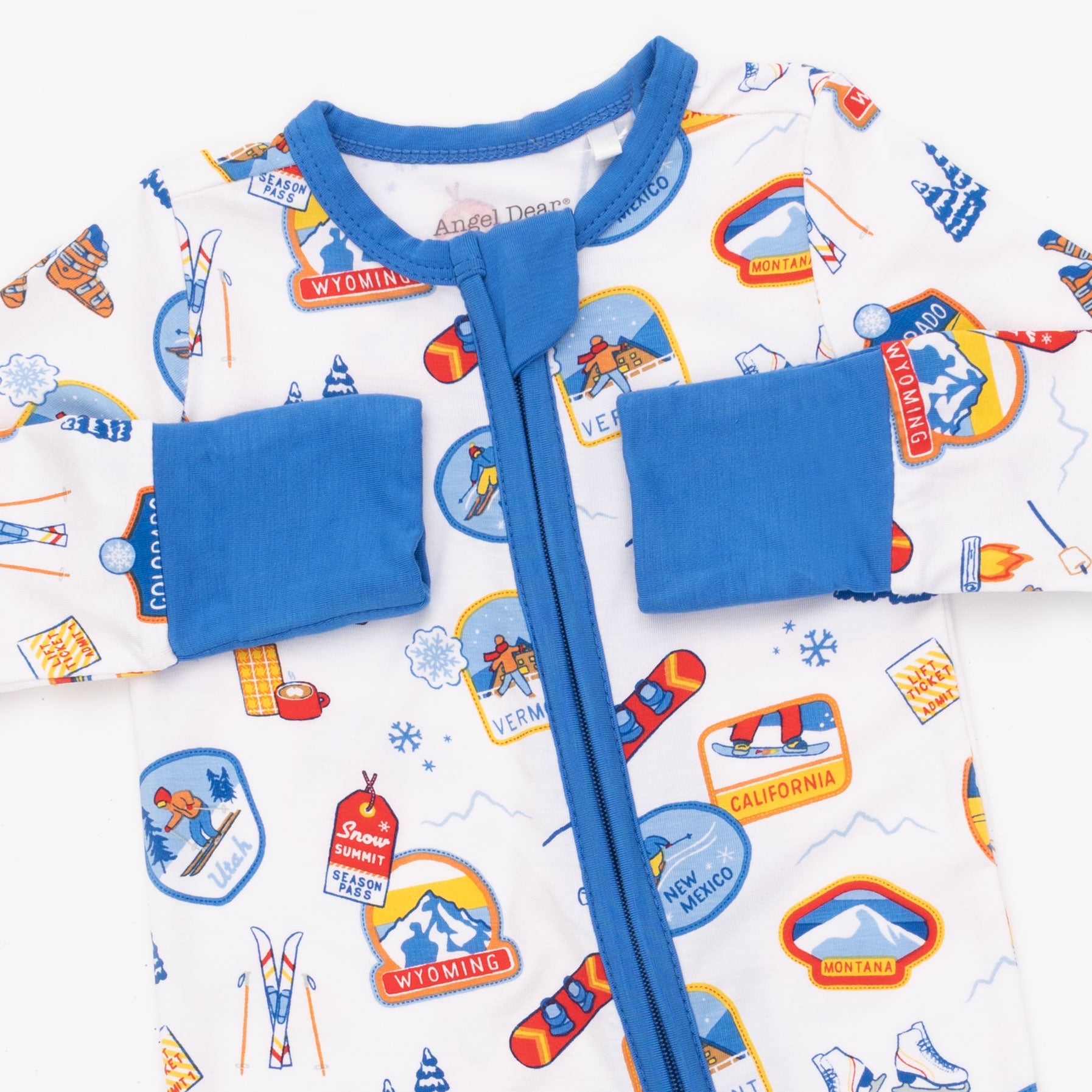 Angel Dear Vintage Ski Patches Convertible Romper