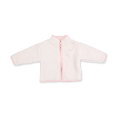 Angel Dear Sherpa Zip Jacket With Lining Pink