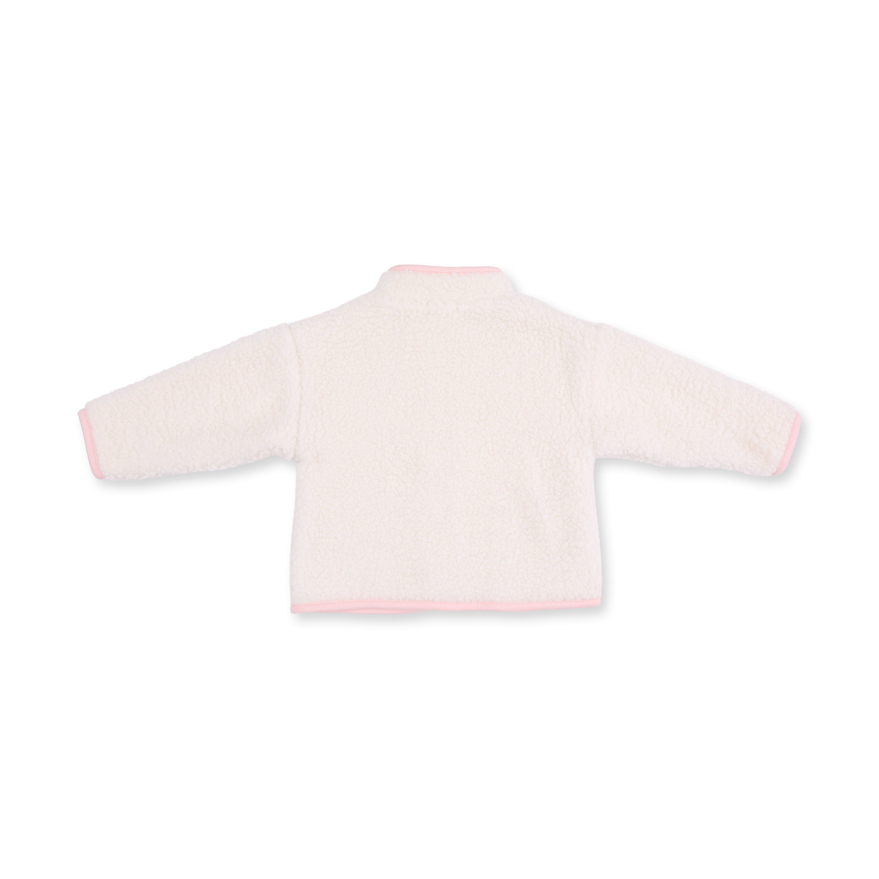 Angel Dear Sherpa Zip Jacket With Lining Pink