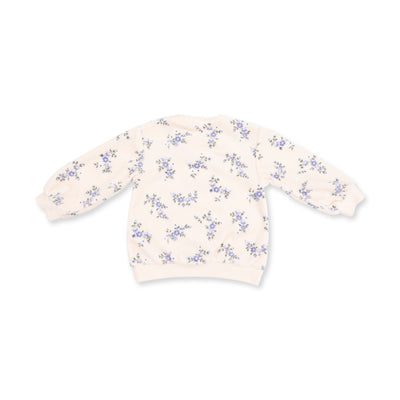 Angel Dear Sweet Hanna Floral Velour Oversized Sweatshirt and Wide Leg Pant