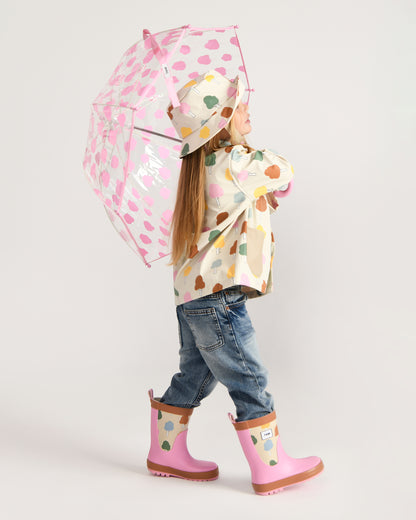 Pink Cloud Print Umbrella - Twinkle Twinkle Little One
