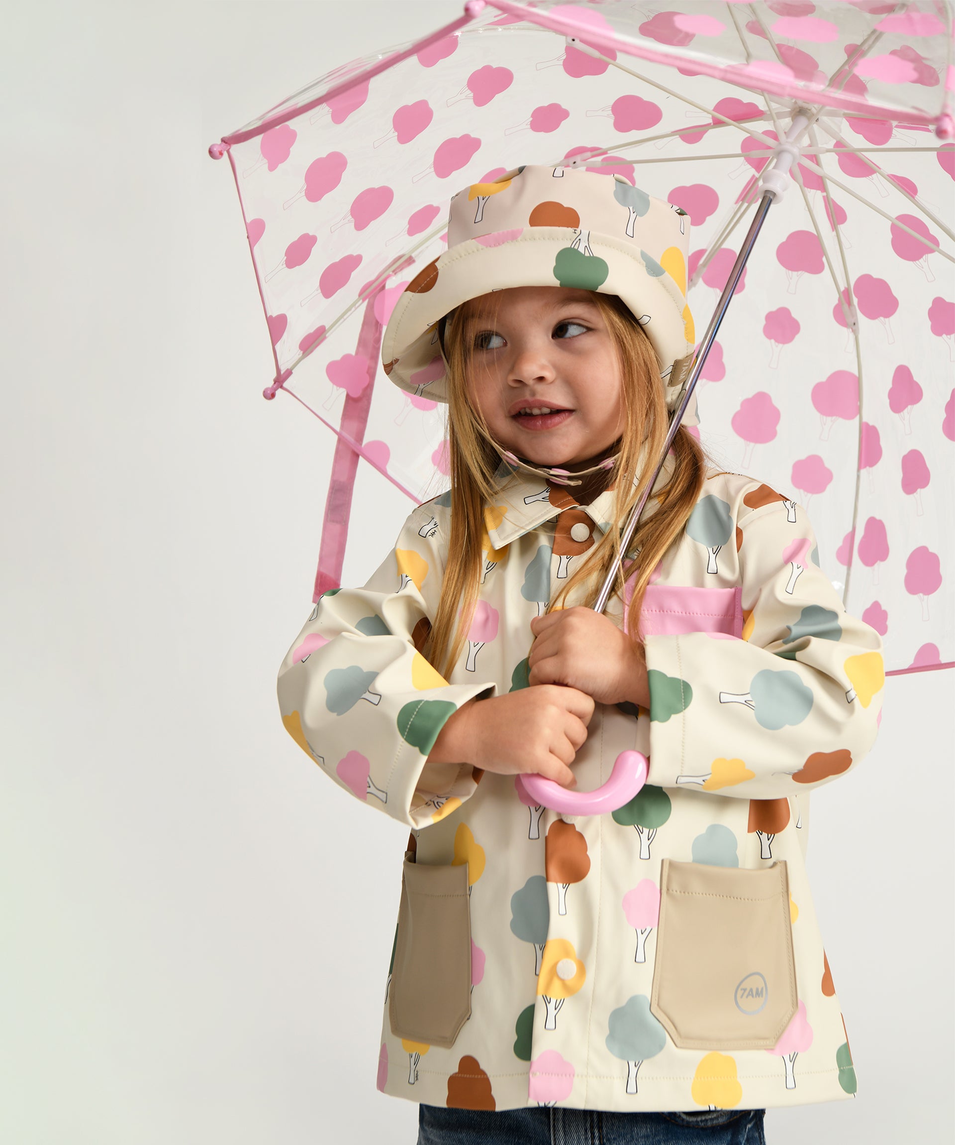 Pink Cloud Print Umbrella - Twinkle Twinkle Little One