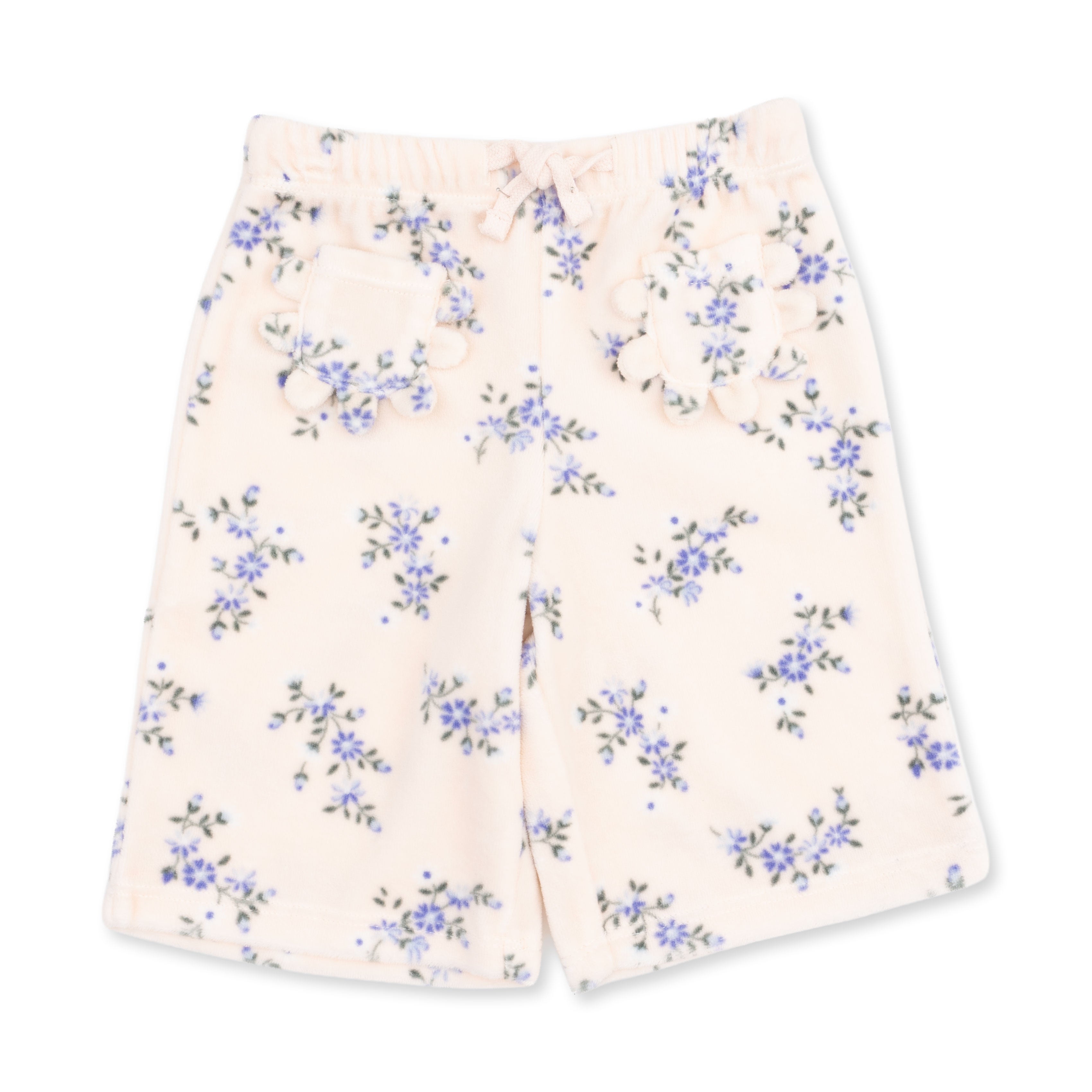 Angel Dear Sweet Hanna Floral Velour Oversized Sweatshirt and Wide Leg Pant