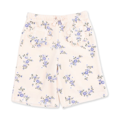 Angel Dear Sweet Hanna Floral Velour Oversized Sweatshirt and Wide Leg Pant