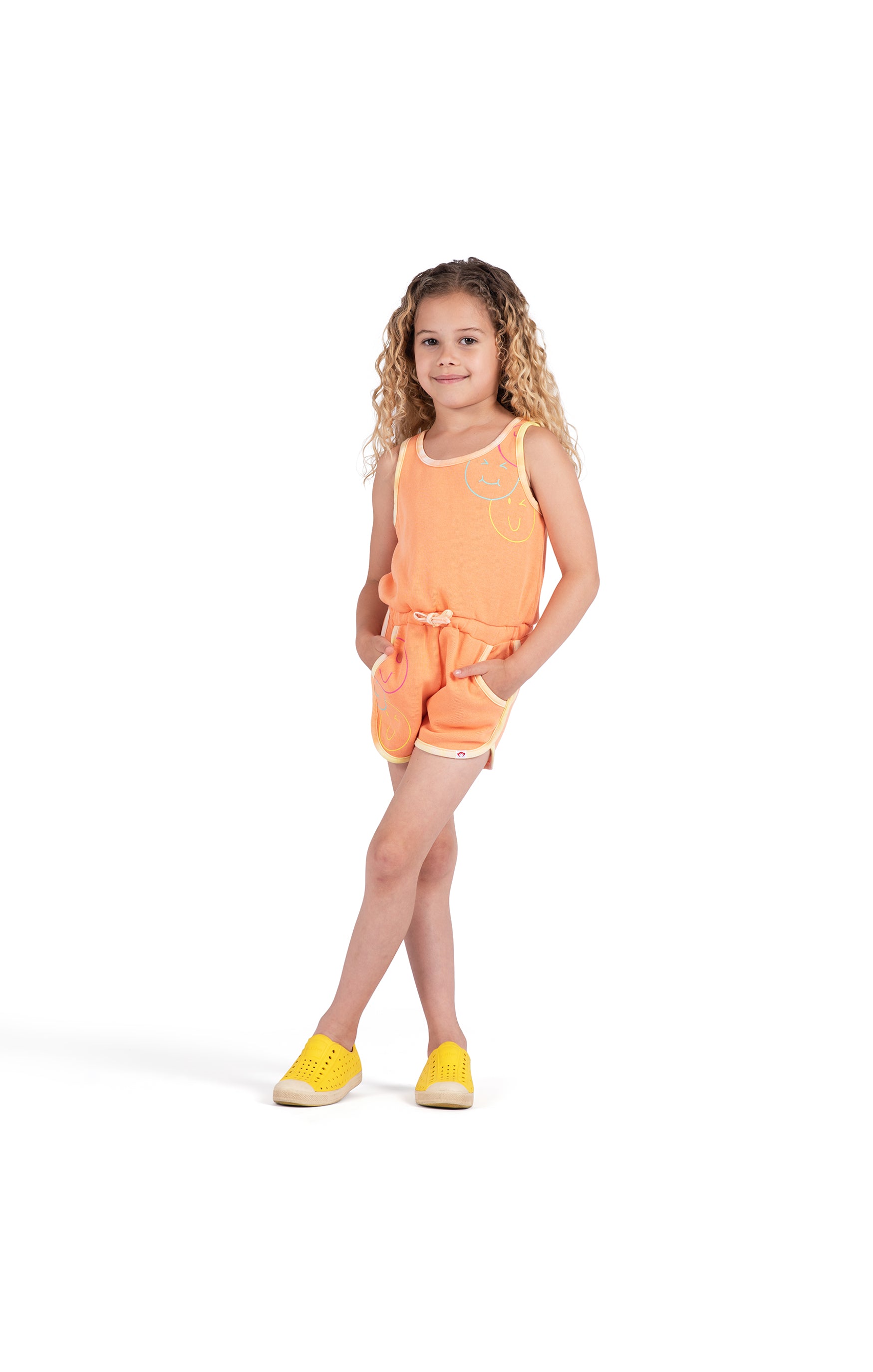 Olivia Romper - Apricot - Twinkle Twinkle Little One