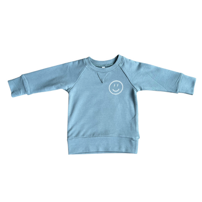 Smile Raglan Sweatshirt & Jogger Set - Storm - Twinkle Twinkle Little One