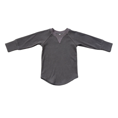 Charcoal Henley Long Sleeve Shirt & Football Jogger Pant Set