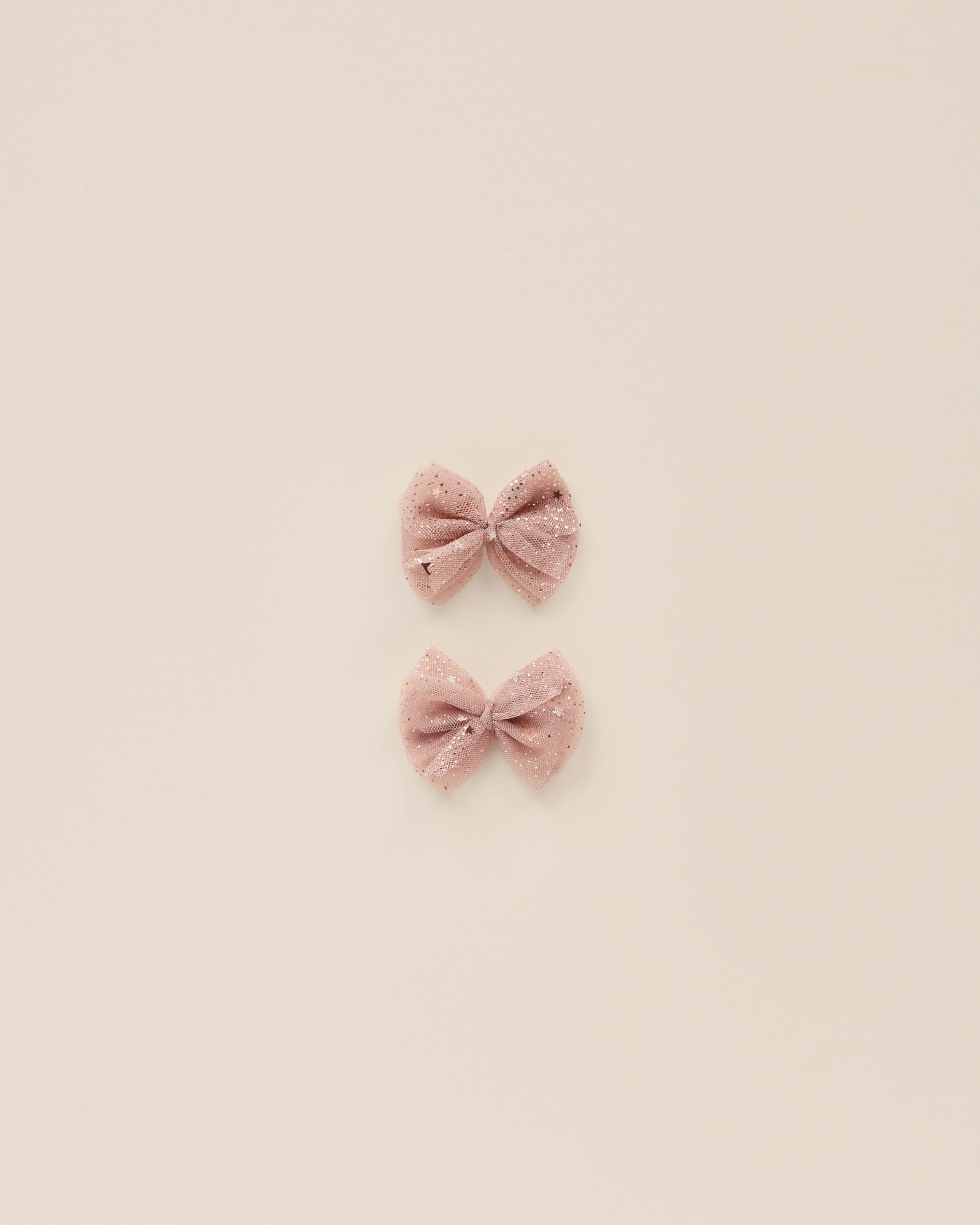 Flutter Tulle Clips - Rose Stars