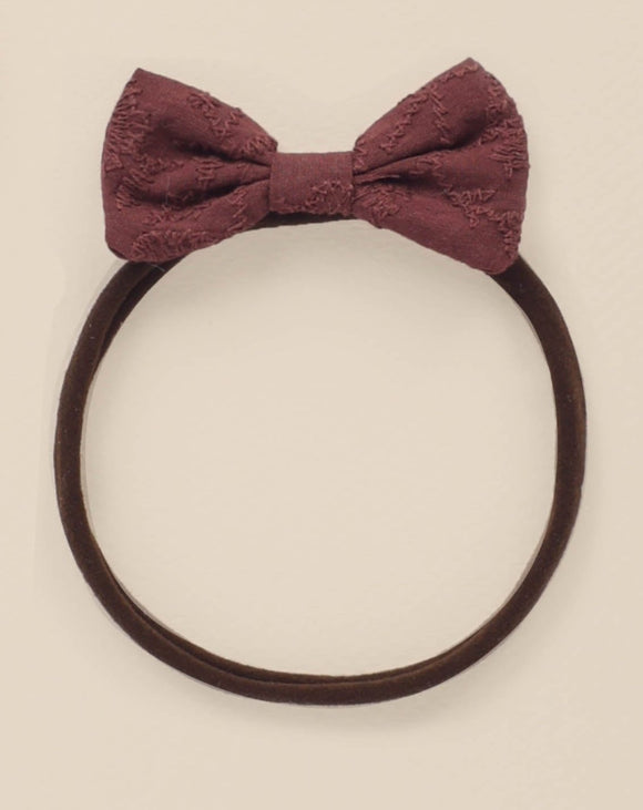 Little Bow Headband - Fig - Twinkle Twinkle Little One