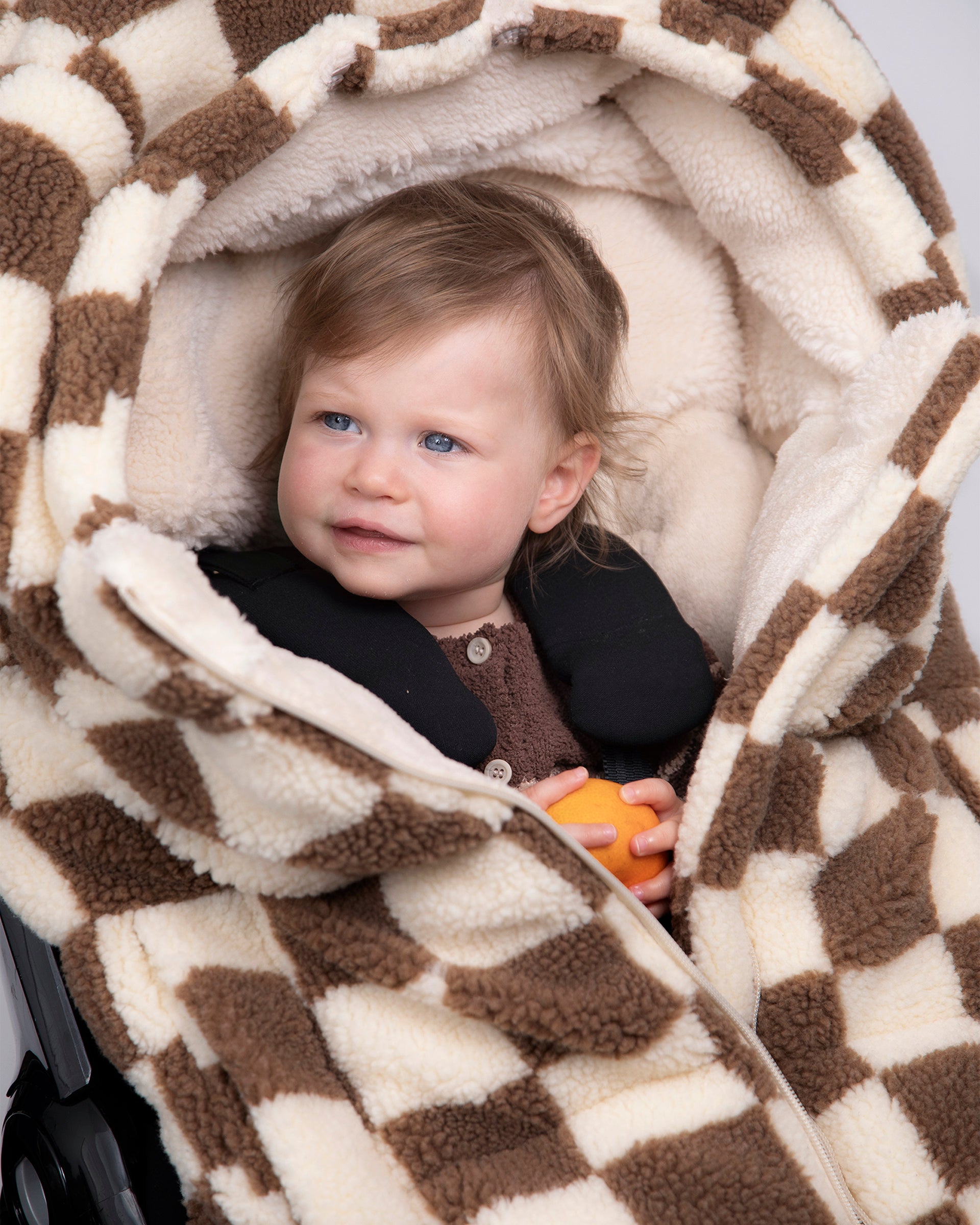 7 A.M. Enfant Blanket 212 Evolution - Checkers Tan - Twinkle Twinkle Little One